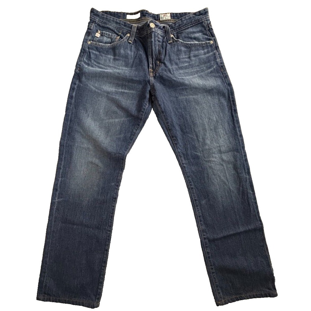 AG Adriano Goldschmied Jeans Men's 32 Blue Stretch Medium Wash 5-Pockets Zip Fly
